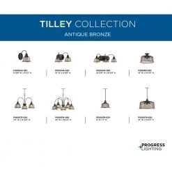Tilley Collection 1-Light Antique Bronze Pendant by Progress Lighting -Progress Lighting Shop antique bronze progress lighting pendant lights p500078 020 40 1000