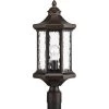 Edition Collection 1-Light Antique Bronze Water Glass Traditional Outdoor Post Lantern Light by Progress Lighting -Progress Lighting Shop antique bronze progress lighting post lanterns p6429 20 64 1000