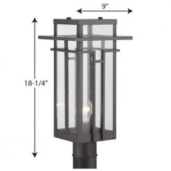 Boxwood Collection 1-Light Antique Bronze Clear Seeded Glass Craftsman Outdoor Post Lantern Light by Progress Lighting 12 Boxwood Collection 1-Light Antique Bronze Clear Seeded Glass Craftsman Outdoor Post Lantern Light by Progress Lighting -Progress Lighting Shop antique bronze progress lighting post light sets p540010 020 44 1000