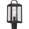 Grandbury Collection 16.625 in. 1-Light Antique Bronze with Clear Glass Shade Farmhouse Coastal Outdoor Post Light by Progress Lighting -Progress Lighting Shop antique bronze progress lighting post light sets p540064 020 64 1000