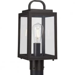 Grandbury Collection 16.625 in. 1-Light Antique Bronze with Clear Glass Shade Farmhouse Coastal Outdoor Post Light by Progress Lighting