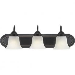 Solvang 24 in. 3-Light Antique Bronze Vanity Light with Etched Alabaster Glass Shades by Progress Lighting -Progress Lighting Shop antique bronze progress lighting vanity lighting p2103 20di a0 1000