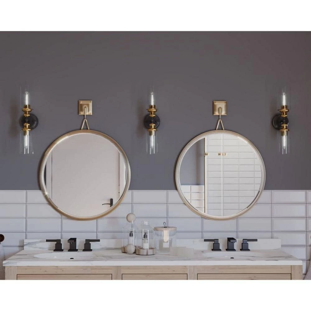 Archives Collection 18-1/2 in. 2-Light Antique Bronze Clear Glass Farmhouse Bathroom Vanity Wall Light by Progress Lighting 9 Archives Collection 18-1/2 in. 2-Light Antique Bronze Clear Glass Farmhouse Bathroom Vanity Wall Light by Progress Lighting - Image 7