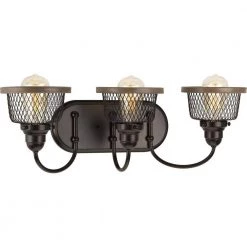 Tilley Collection 23 in. 3-Light Antique Bronze Coastal Bathroom Vanity Light by Progress Lighting 17 Tilley Collection 23 in. 3-Light Antique Bronze Coastal Bathroom Vanity Light by Progress Lighting -Progress Lighting Shop antique bronze progress lighting vanity lighting p300044 020 1f 1000