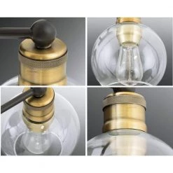 Hansford Collection 24.5 in. Vintage Electric 3-Light Antique Bronze Coastal Farmhouse Clear Glass Bathroom Vanity Light by Progress Lighting -Progress Lighting Shop antique bronze progress lighting vanity lighting p300051 020 44 1000