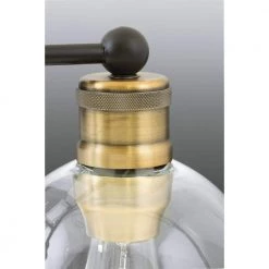 Hansford Collection 24.5 in. Vintage Electric 3-Light Antique Bronze Coastal Farmhouse Clear Glass Bathroom Vanity Light by Progress Lighting -Progress Lighting Shop antique bronze progress lighting vanity lighting p300051 020 66 1000