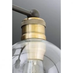 Hansford Collection 24.5 in. Vintage Electric 3-Light Antique Bronze Coastal Farmhouse Clear Glass Bathroom Vanity Light by Progress Lighting -Progress Lighting Shop antique bronze progress lighting vanity lighting p300051 020 76 1000
