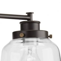 Judson Collection 35-3/4 in. 4-Light Antique Bronze Clear Glass Farmhouse Bathroom Vanity Light by Progress Lighting -Progress Lighting Shop antique bronze progress lighting vanity lighting p300083 020 1f 1000