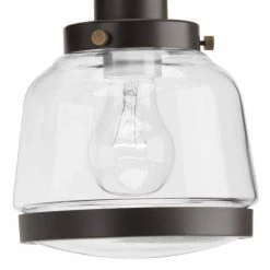 Judson Collection 35-3/4 in. 4-Light Antique Bronze Clear Glass Farmhouse Bathroom Vanity Light by Progress Lighting -Progress Lighting Shop antique bronze progress lighting vanity lighting p300083 020 76 1000