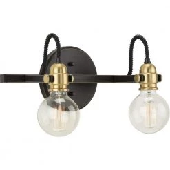 Axle 2-Light Antique Bronze Vintage Wall Light by Progress Lighting