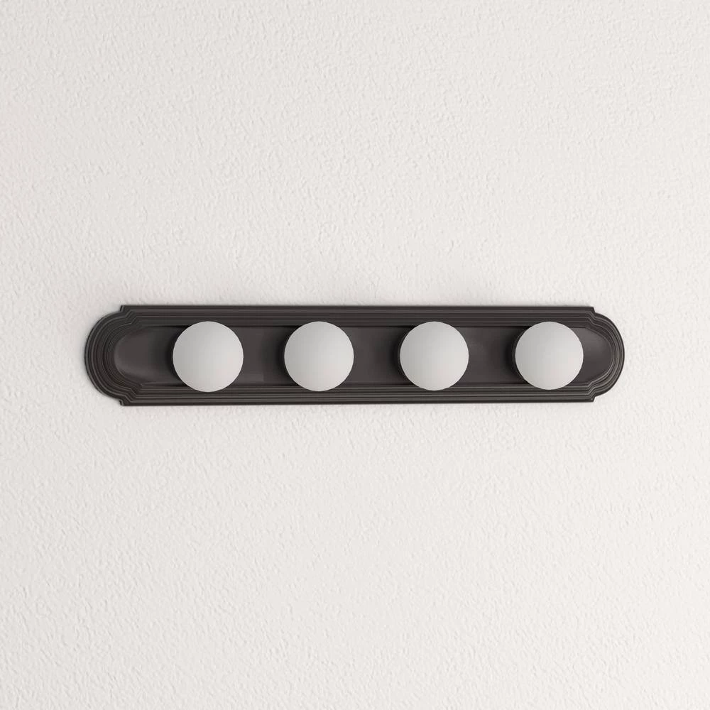 Broadway Collection 4-Light Antique Bronze Traditional Bath Vanity Light by Progress Lighting 5 Broadway Collection 4-Light Antique Bronze Traditional Bath Vanity Light by Progress Lighting - Image 3