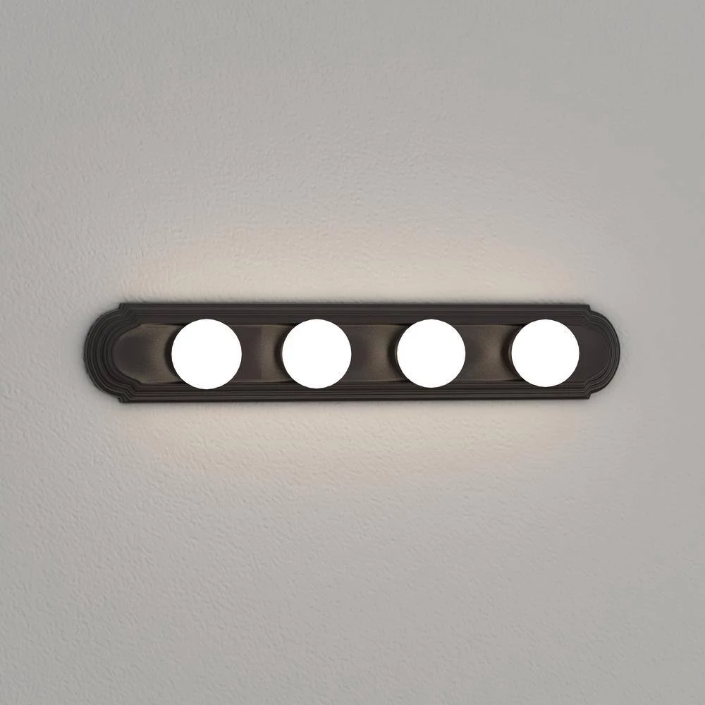 Broadway Collection 4-Light Antique Bronze Traditional Bath Vanity Light by Progress Lighting 6 Broadway Collection 4-Light Antique Bronze Traditional Bath Vanity Light by Progress Lighting - Image 4