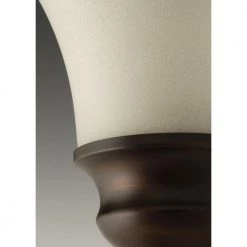 Applause Collection 1-Light Antique Bronze Bath Sconce with Natural Parchment Glass Shade by Progress Lighting -Progress Lighting Shop antique bronze progress lighting wall sconces p2095 20 66 1000