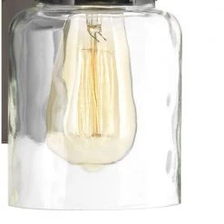 Calhoun Collection 5 in. 1-Light Antique Bronze Clear Glass Farmhouse Urban Industrial Bathroom Vanity Light by Progress Lighting -Progress Lighting Shop antique bronze progress lighting wall sconces p300045 020 d4 1000