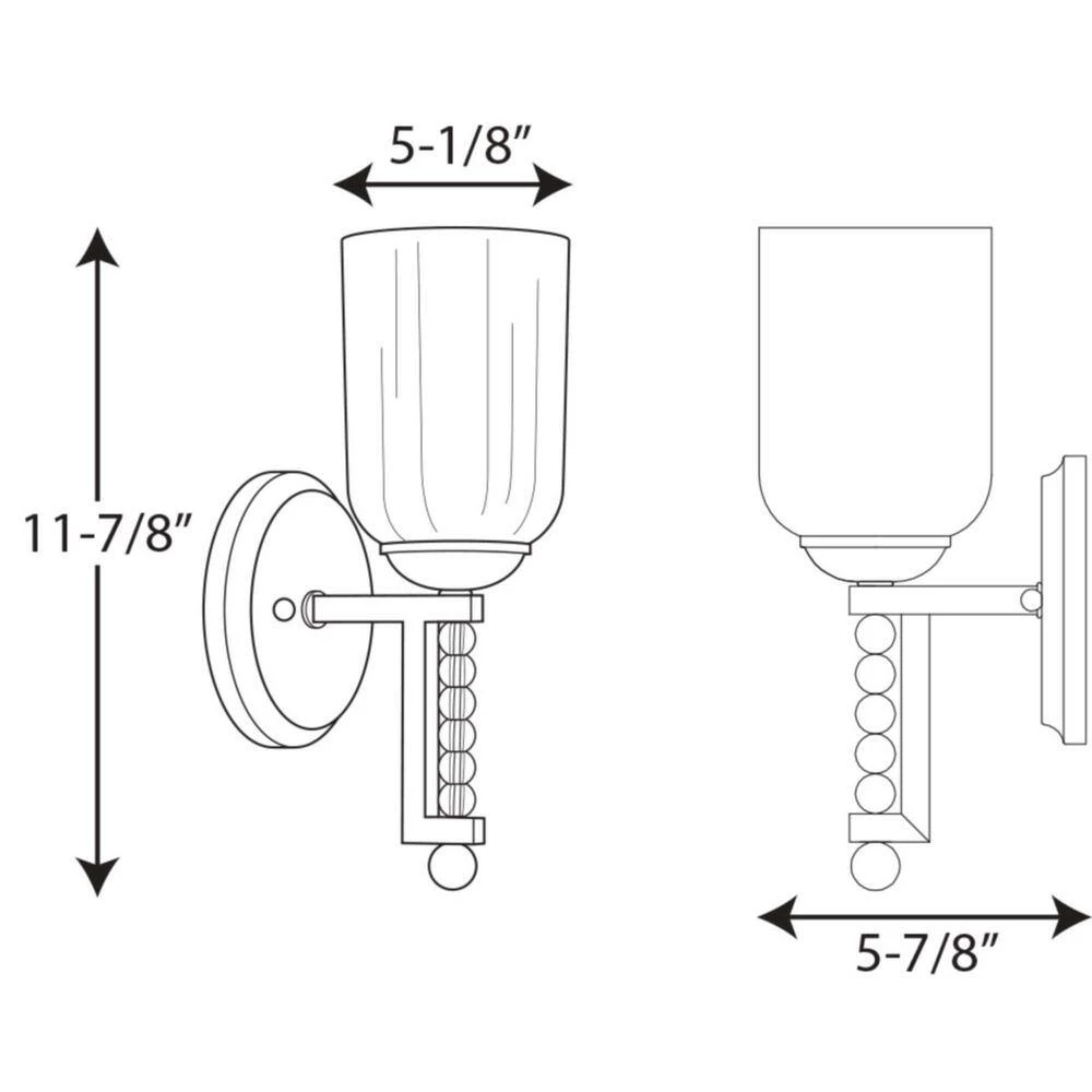 Carlyn Collection 1-Light Antique Bronze Bath Light by Progress Lighting 8 Carlyn Collection 1-Light Antique Bronze Bath Light by Progress Lighting - Image 6