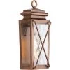 Wakeford Collection 1-Light Antique Copper Clear Water Transitional Outdoor Small Wall Lantern Light by Progress Lighting -Progress Lighting Shop antique copper progress lighting outdoor pendant lights p560261 169 64 1000