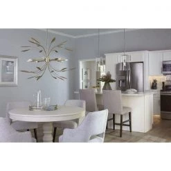 Mariposa 8-Light Antique Gold Luxe Pendant Hanging Light by Progress Lighting -Progress Lighting Shop antique gold progress lighting chandeliers p500416 168 4f 1000