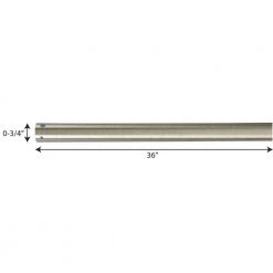 AirPro 36 in. Antique Nickel Extension Downrod by Progress Lighting -Progress Lighting Shop antique nickel progress lighting ceiling fan downrods p2606 81 c3 1000