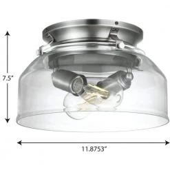 Springer Collection 2-Light Antique Nickel Ceiling Fan Shades Clear Glass Light Kit by Progress Lighting 9 Springer Collection 2-Light Antique Nickel Ceiling Fan Shades Clear Glass Light Kit by Progress Lighting -Progress Lighting Shop antique nickel progress lighting ceiling fan light kits p260000 081 wb 1f 1000