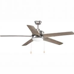 Whirl Collection 60 in. LED Antique Nickel Ceiling Fan by Progress Lighting