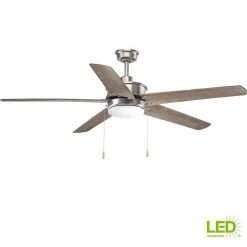 Whirl Collection 60 in. LED Antique Nickel Ceiling Fan by Progress Lighting -Progress Lighting Shop antique nickel progress lighting ceiling fans with lights p2574 8130k c3 1000