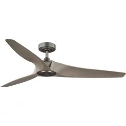 Manvel Collection 60 in. 5-Blade Antique Wood DC Motor Transitional Ceiling Fan by Progress Lighting