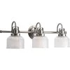 Archie Collection 26-1/4 in. 3-Light Antique Nickel Clear Double Prismatic Glass Coastal Bathroom Vanity Light by Progress Lighting -Progress Lighting Shop antique nickel progress lighting vanity lighting p2992 81 64 1000