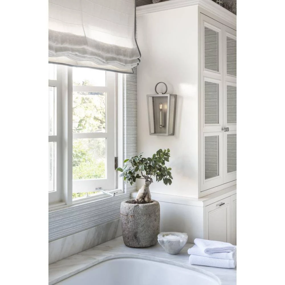 Jeffrey Alan Marks Point Dume Collection Shearwater Antique Nickel Wall Sconce by Progress Lighting 4 Jeffrey Alan Marks Point Dume Collection Shearwater Antique Nickel Wall Sconce by Progress Lighting - Image 2