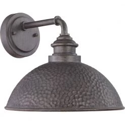 Englewood Collection 1-Light Antique Pewter Farmhouse Outdoor Medium Wall Lantern Light by Progress Lighting