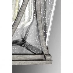 Abbott Collection 1-Light Antique Pewter Clear Seeded Glass Craftsman Outdoor Post Lantern Light by Progress Lighting -Progress Lighting Shop antique pewter progress lighting post light sets p540011 103 1d 1000