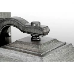 Abbott Collection 1-Light Antique Pewter Clear Seeded Glass Craftsman Outdoor Post Lantern Light by Progress Lighting -Progress Lighting Shop antique pewter progress lighting post light sets p540011 103 66 1000