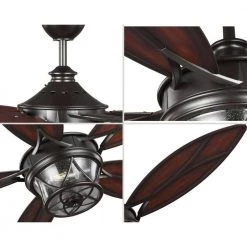 Alfresco Collection 54" Indoor/Outdoor 5-Blade Bronze Farmhouse Ceiling Fan for Outdoor Living by Progress Lighting 17 Alfresco Collection 54" Indoor/Outdoor 5-Blade Bronze Farmhouse Ceiling Fan for Outdoor Living by Progress Lighting -Progress Lighting Shop architectural bronze progress lighting ceiling fans with lights p250034 129 wb c3 1000