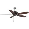 Edgefield 52 in. Architectural Bronze Ceiling Fan by Progress Lighting -Progress Lighting Shop architectural bronze progress lighting ceiling fans without lights p250016 129 64 1000