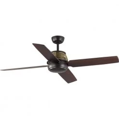Shaffer 56 in. 4-Blade Bronze Ceiling Fan by Progress Lighting -Progress Lighting Shop architectural bronze progress lighting ceiling fans without lights p2590 129 31 1000