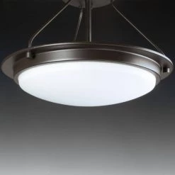 Apogee Collection 45-Watt Architectural Bronze Integrated LED Semi-Flush Mount by Progress Lighting -Progress Lighting Shop architectural bronze progress lighting flush mount lights p350065 129 30 40 1000