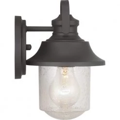 Weldon Collection 1-Light Architectural Bronze Clear Seeded Glass Farmhouse Outdoor Small Wall Lantern Light by Progress Lighting -Progress Lighting Shop architectural bronze progress lighting outdoor sconces p560119 129 fa 1000