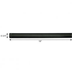 AirPro 18 in. Forged Black Ceiling Fan Extension Downrod by Progress Lighting -Progress Lighting Shop black progress lighting ceiling fan downrods p2604 80 c3 1000