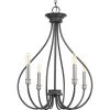 Whisp Collection 4-Light Graphite Farmhouse Chandelier Light by Progress Lighting -Progress Lighting Shop black progress lighting chandeliers p400029 143 64 1000