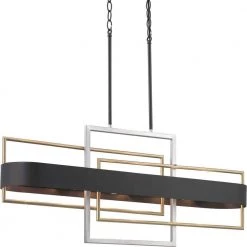 Adagio Collection 6-Light Matte Black Luxe Chandelier Light by Progress Lighting