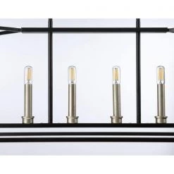 Seneca 6-Light Black Linear Chandelier by Progress Lighting -Progress Lighting Shop black progress lighting chandeliers p400175 031 44 1000