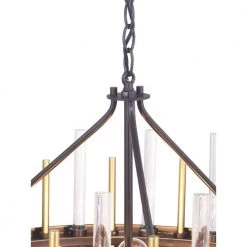 Orrizo Collection 6-Light Matte Black Clear Glass Luxe Chandelier Light by Progress Lighting -Progress Lighting Shop black progress lighting chandeliers p400176 031 1d 1000
