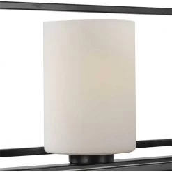 Chadwick Collection 3-Light Matte Black Etched Opal Glass Modern Linear Chandelier Light by Progress Lighting -Progress Lighting Shop black progress lighting chandeliers p400225 031 fa 1000
