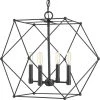 Spatial Collection 4-Light Black Pendant by Progress Lighting -Progress Lighting Shop black progress lighting chandeliers p500083 031 64 1000