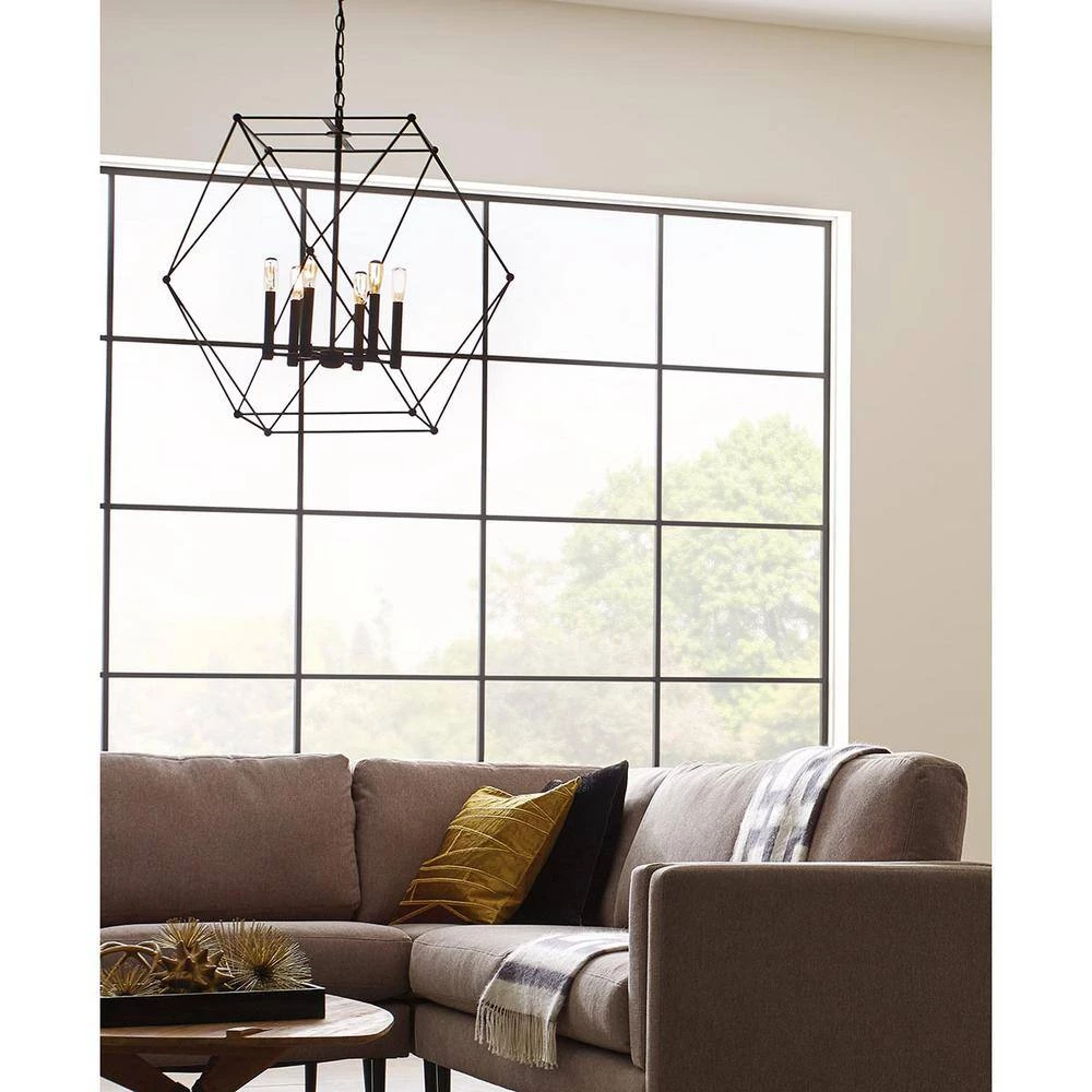 Spatial Collection 4-Light Black Pendant by Progress Lighting 4 Spatial Collection 4-Light Black Pendant by Progress Lighting - Image 2