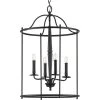 Durrell 4-Light Black Medium Foyer Pendant by Progress Lighting -Progress Lighting Shop black progress lighting chandeliers p500210 031 64 1000