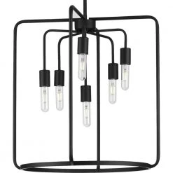 Bonn 6-Light Black Pendant by Progress Lighting