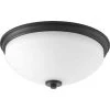 Replay 2-Light Black Flush Mount with Etched White Glass by Progress Lighting -Progress Lighting Shop black progress lighting flush mount lights p3423 31 64 1000