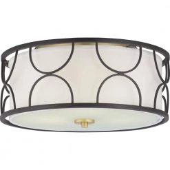 Landree Collection 3-Light Black Flush Mount by Progress Lighting -Progress Lighting Shop black progress lighting flush mount lights p350132 031 76 1000