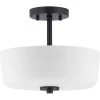 Tobin Collection 2-Light Black Semi- Flush Mount by Progress Lighting 1 Tobin Collection 2-Light Black Semi- Flush Mount by Progress Lighting -Progress Lighting Shop black progress lighting flush mount lights p350137 031 64 1000