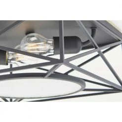 Cumberland 13 in. 2-Light Black Semi-Flush Mount by Progress Lighting -Progress Lighting Shop black progress lighting flush mount lights p350159 031 4f 1000